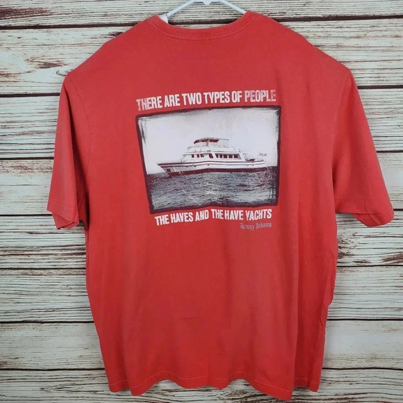 Tommy Bahama Mens 2XL Crew Neck Graphic Tee T-Shirt Two Types of People Yachts - Picture 7 of 9